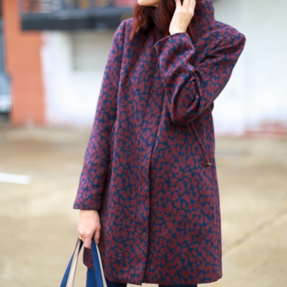 Loft leopard print coat